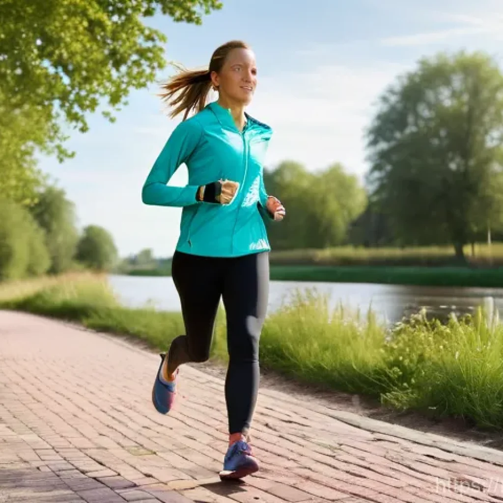 야외 러닝 필수 액세서리 - **Prompt 1: The Smart-Coached Runner in a Dutch Landscape**
"A dynamic, high-resolution image of...